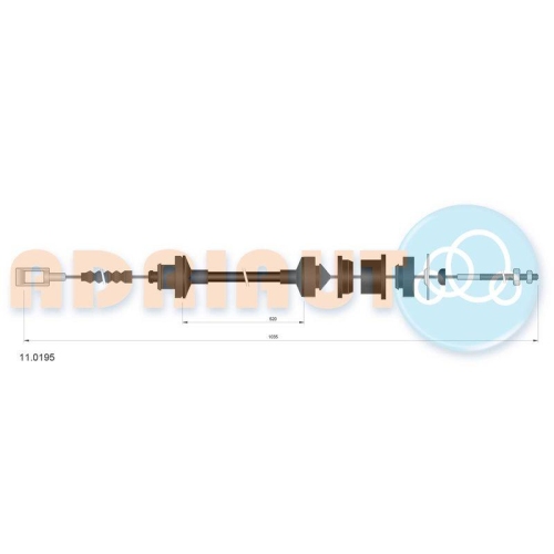ADRIAUTO Seilzug, Kupplungsbet&auml;tigung 11.0195