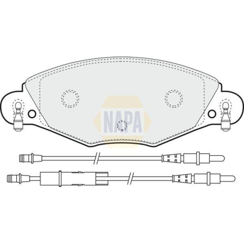 NAPA Bremsbelagsatz, Scheibenbremse NAPA NBP1432