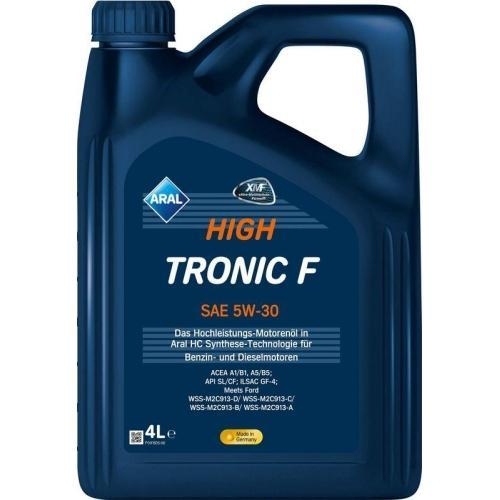 Aral Motor&ouml;l Motoren&ouml;l HighTronic F 5W-30 4 Liter Kanister 15F458