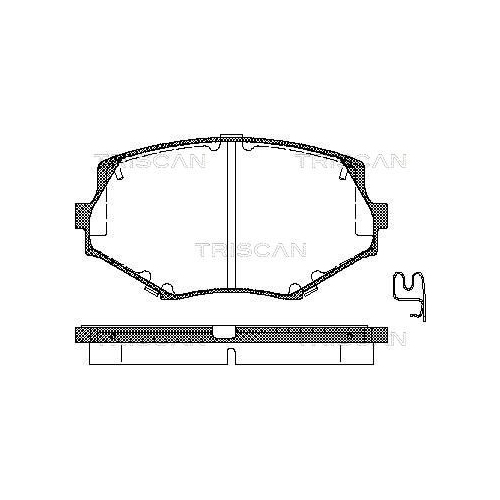 TRISCAN Bremsbelagsatz, Scheibenbremse 8110 50017