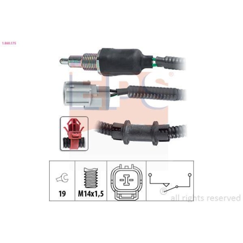 EPS Schalter, R&uuml;ckfahrleuchte Made in Italy - OE Equivalent