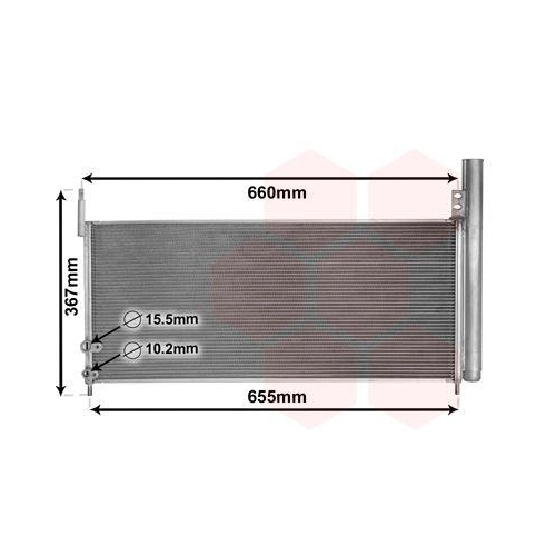 VAN WEZEL Kondensator, Klimaanlage 53005692