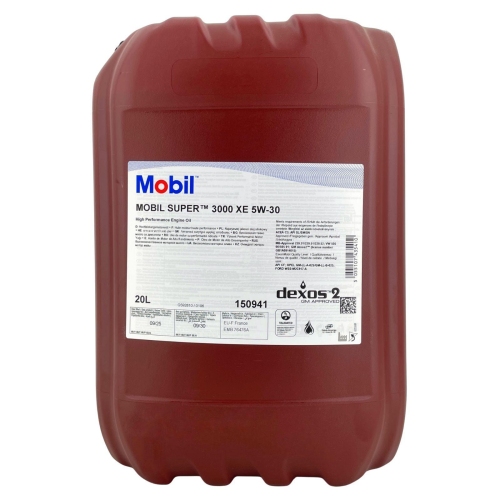 Motor&ouml;l Mobil Super 3000 XE 5W-30 20 Liter Kanister ACEA C3 5W30 150941