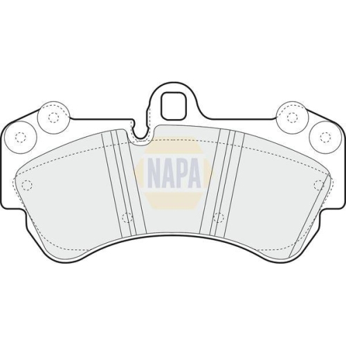 NAPA Bremsbelagsatz, Scheibenbremse NAPA NBP1828