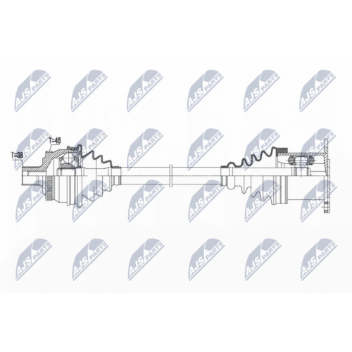 NTY Antriebswelle NPW-AU-019