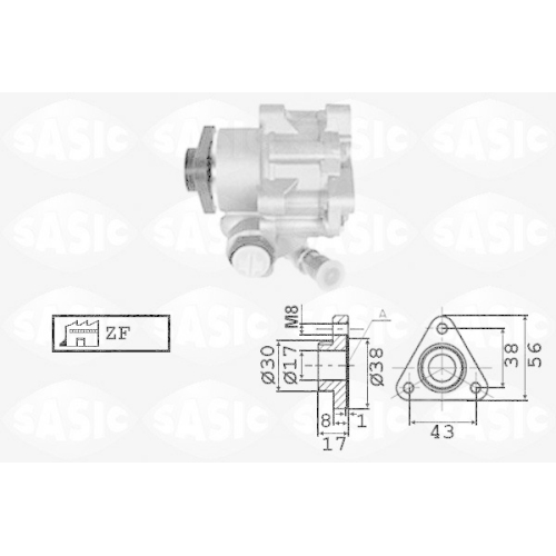 SASIC Hydraulikpumpe, Lenkung 7076058