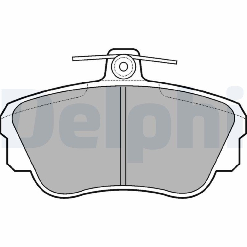 DELPHI Bremsbelagsatz, Scheibenbremse LP639