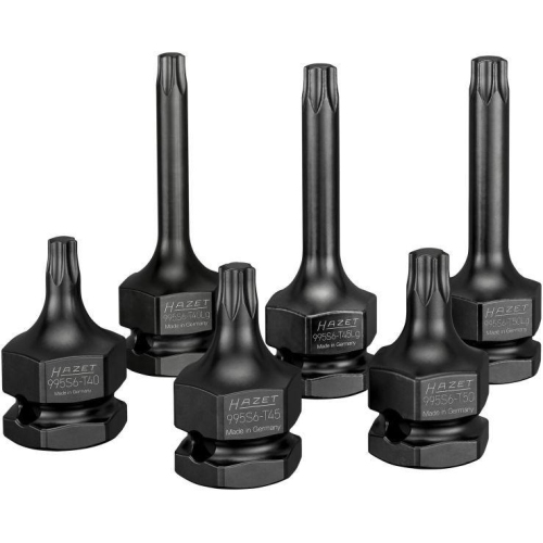 HAZET Schraubendreher Steckschl&uuml;sseleinsatz Satz TORX T40 T45 T50 995S6-6