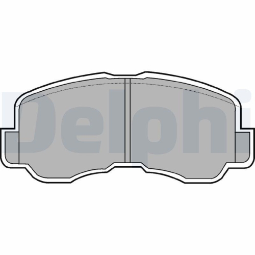 DELPHI Bremsbelagsatz, Scheibenbremse LP640