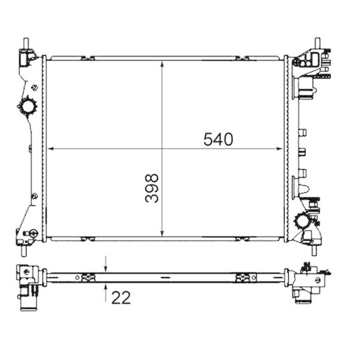 MAHLE K&uuml;hler, Motork&uuml;hlung BEHR CR 2056 000S