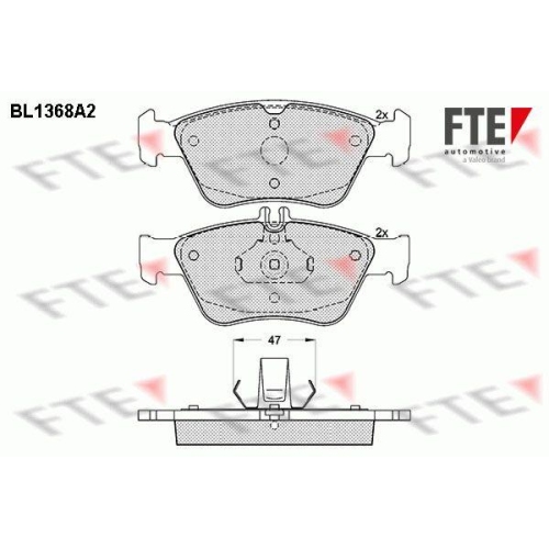 FTE Bremsbelagsatz, Scheibenbremse