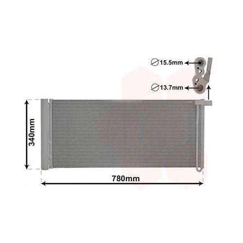 VAN WEZEL Kondensator, Klimaanlage 74005083