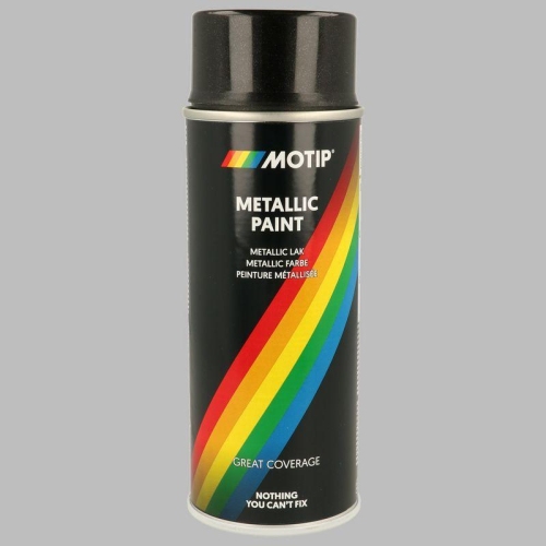 Effektlack Spraydose Farbdose Metallic schwarz 400 ml MOTIP 04049