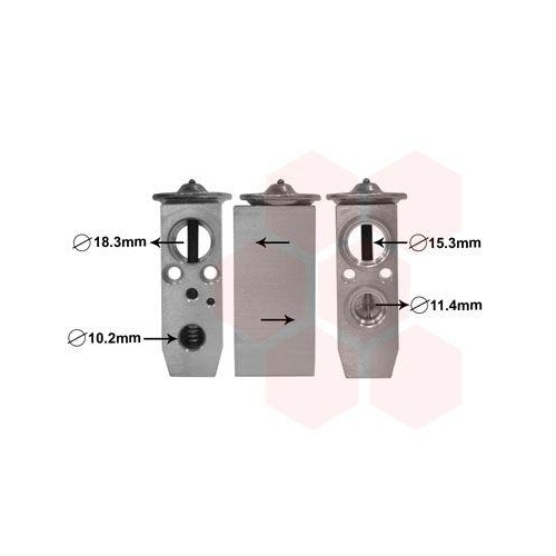 VAN WEZEL Expansionsventil, Klimaanlage 13001358
