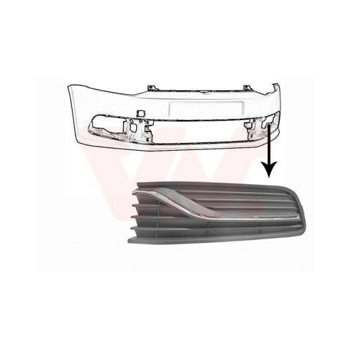 VAN WEZEL L&uuml;ftungsgitter, Sto&szlig;f&auml;nger 5814591