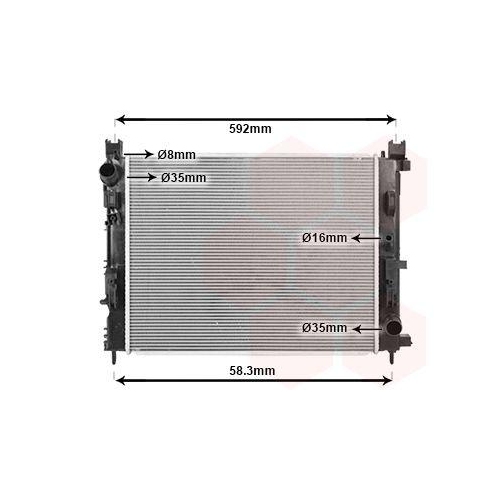 VAN WEZEL K&uuml;hler, Motork&uuml;hlung 15012700