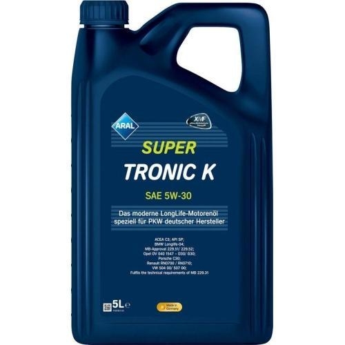 Aral Motor&ouml;l Motoren&ouml;l SuperTronic K 5W-30 5 Liter Kanister 15F477