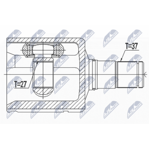 NTY Gelenksatz, Antriebswelle NPW-VW-128