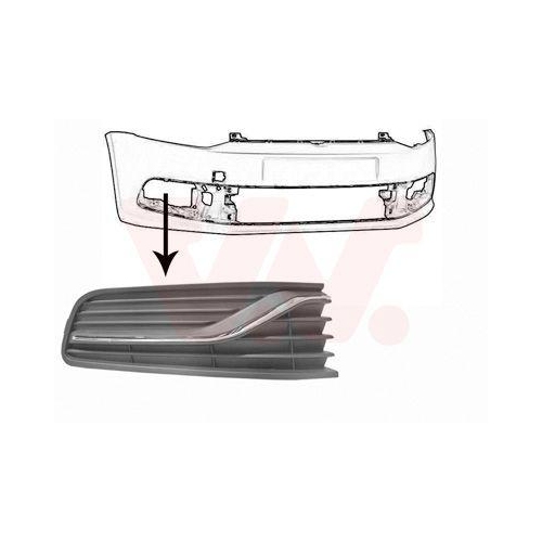 VAN WEZEL L&uuml;ftungsgitter, Sto&szlig;f&auml;nger 5814592