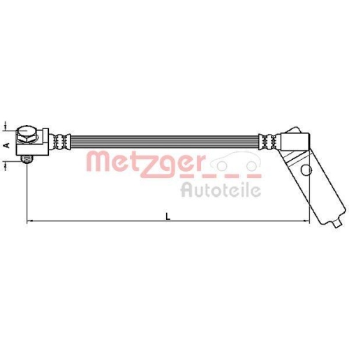 METZGER AUTOTEILE Bremsschlauch 4112546