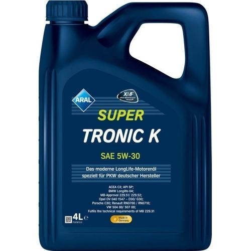 Aral Motor&ouml;l Motoren&ouml;l SuperTronic K 5W-30 4 Liter Kanister 15F476