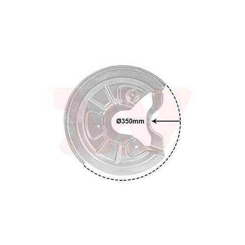 VAN WEZEL Spritzblech, Bremsscheibe 7623372