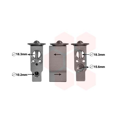 VAN WEZEL Expansionsventil, Klimaanlage 25001285