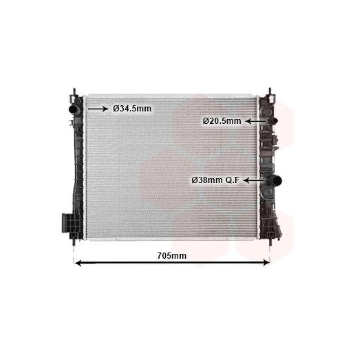 VAN WEZEL K&uuml;hler, Motork&uuml;hlung 37002665