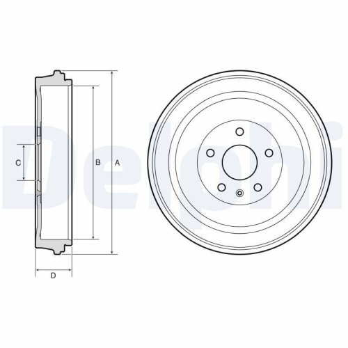 DELPHI Bremstrommel BF653