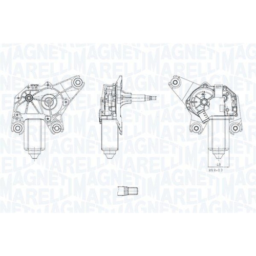 MAGNETI MARELLI Wischermotor 064071600010