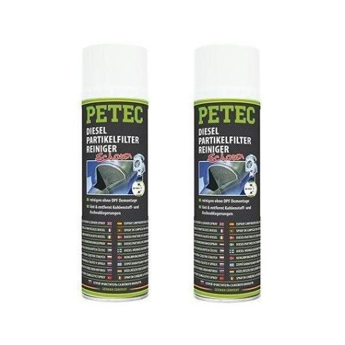 2x DIESEL PARTIKELFILTER DPF REINIGER KATALYSATOR SPRAY 400ml PETEC 72550