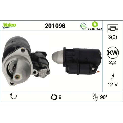 VALEO Starter VALEO CORE-FLEX 201096