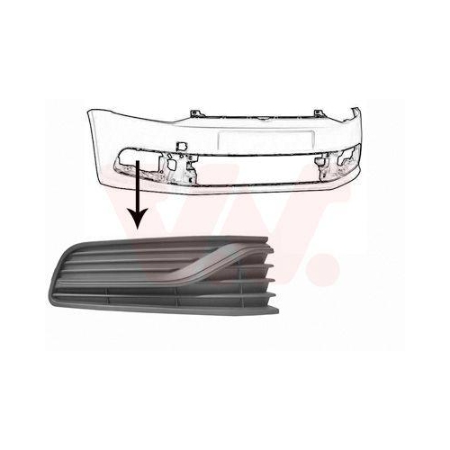 VAN WEZEL L&uuml;ftungsgitter, Sto&szlig;f&auml;nger 5814596