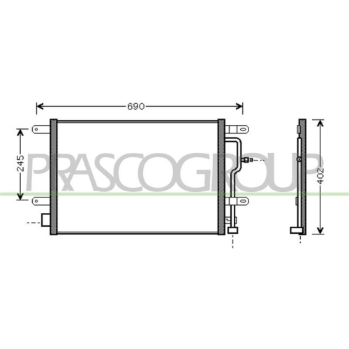 PRASCO Kondensator, Klimaanlage PrascoSelection AD020C002