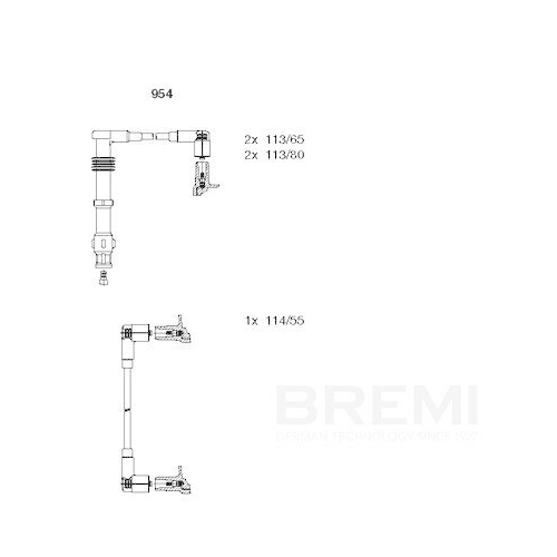 BREMI Z&uuml;ndleitungssatz 954