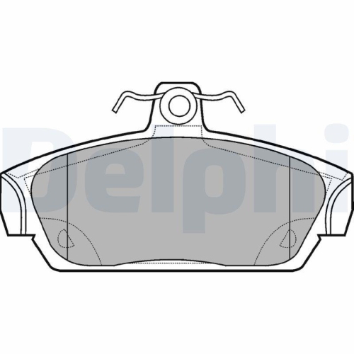 DELPHI Bremsbelagsatz, Scheibenbremse LP653