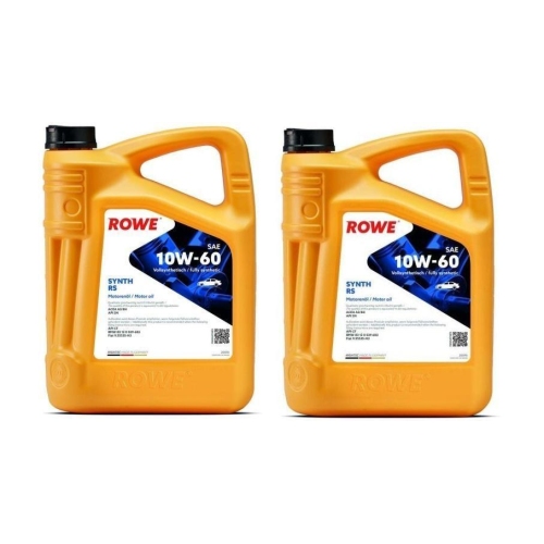 Motoröl ROWE HIGHTEC SYNTH RS 10W-60 Hochleistungsöl ACEA A3/B4 API SN/CF 10L