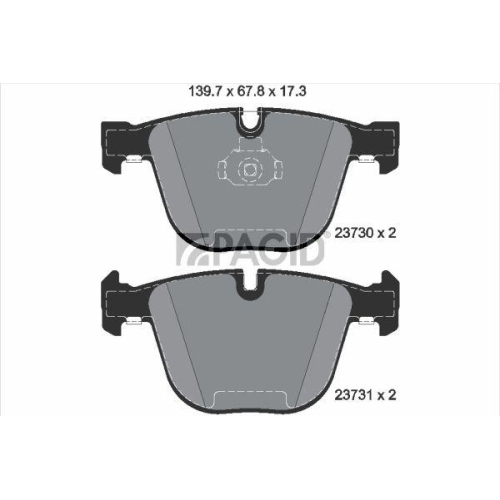 PAGID Bremsbelagsatz, Scheibenbremse T1389N