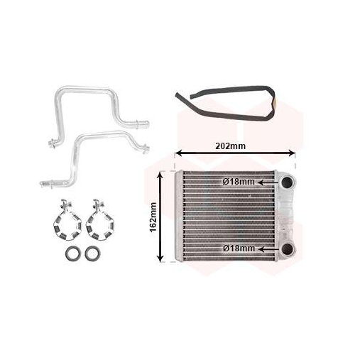 VAN WEZEL W&auml;rmetauscher, Innenraumheizung *** IR PLUS *** 43016703