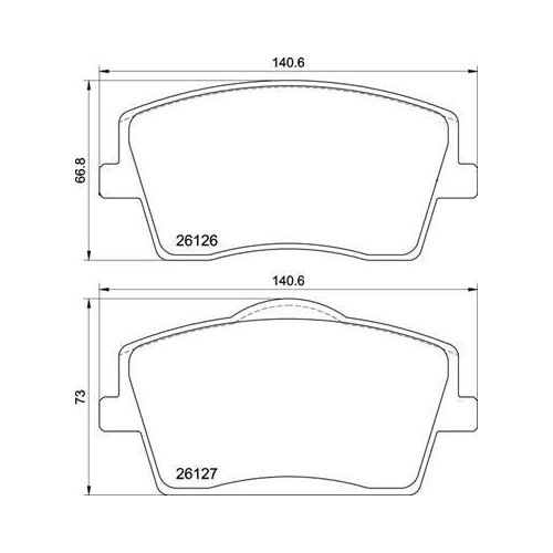 BREMBO Bremsbelagsatz, Scheibenbremse PRIME LINE P 86 031