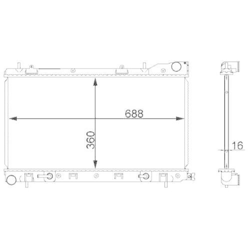 MAHLE K&uuml;hler, Motork&uuml;hlung BEHR CR 2165 000S