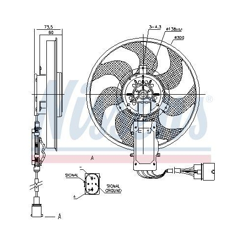 NISSENS Lüfter, Motorkühlung 85730