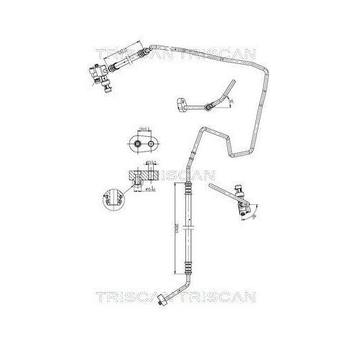 TRISCAN Hochdruck-/Niederdruckleitung, Klimaanlage 9010 28059