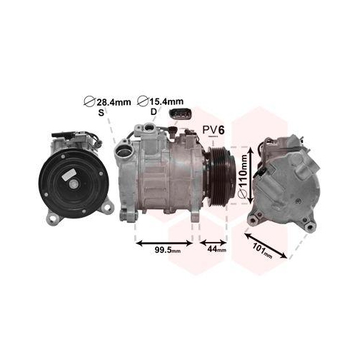 VAN WEZEL Kompressor, Klimaanlage 0600K493