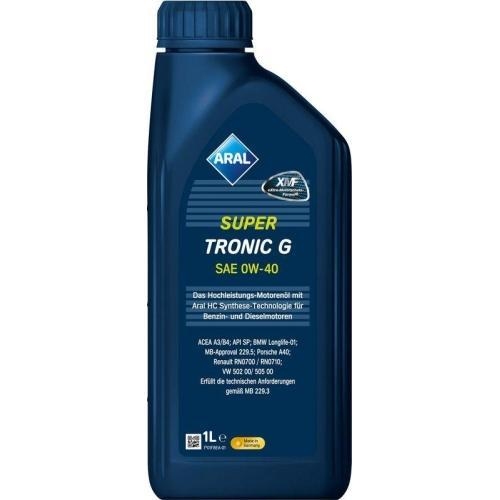 Aral Motor&ouml;l Motoren&ouml;l SuperTronic G 0W-40 1 Liter 15F45D