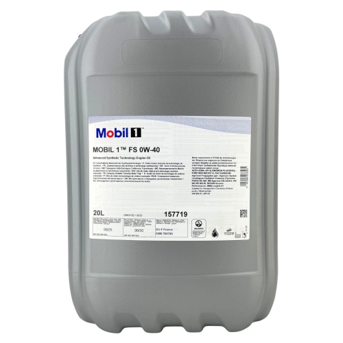 Motor&ouml;l Mobil 1 FS 0W-40 MB 229.3/5 BMW LL-01 PORSCHE A40 VW 502/505.00 20 Liter