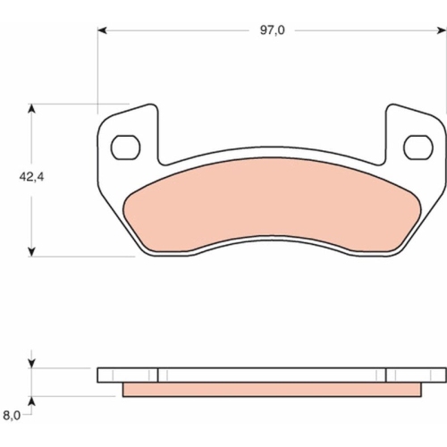 TRW Bremsbelagsatz, Scheibenbremse GDB1680
