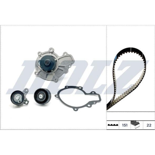 DOLZ Wasserpumpe + Zahnriemensatz KD170