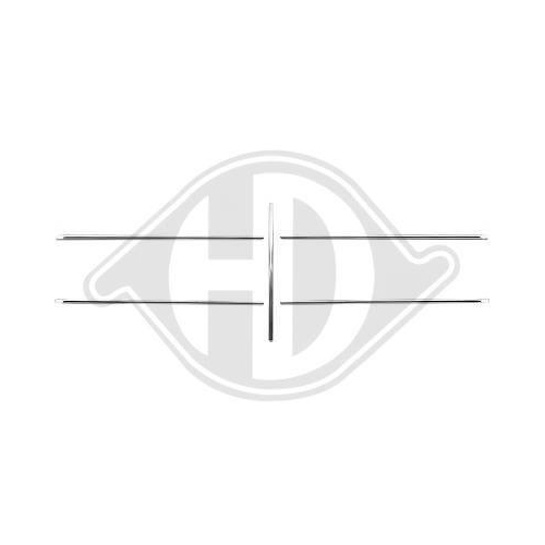 DIEDERICHS Zier-/Schutzleistensatz, K&uuml;hlergitter 1670141