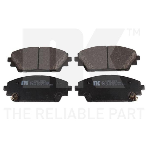 NK Bremsbelagsatz, Scheibenbremse 223261